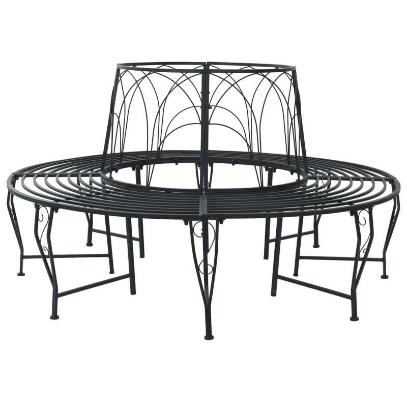 Outdoor Bench, Black