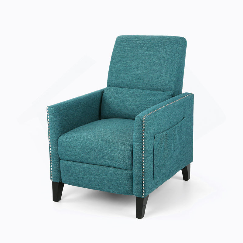 PUSH BACK RECLINER, Teal