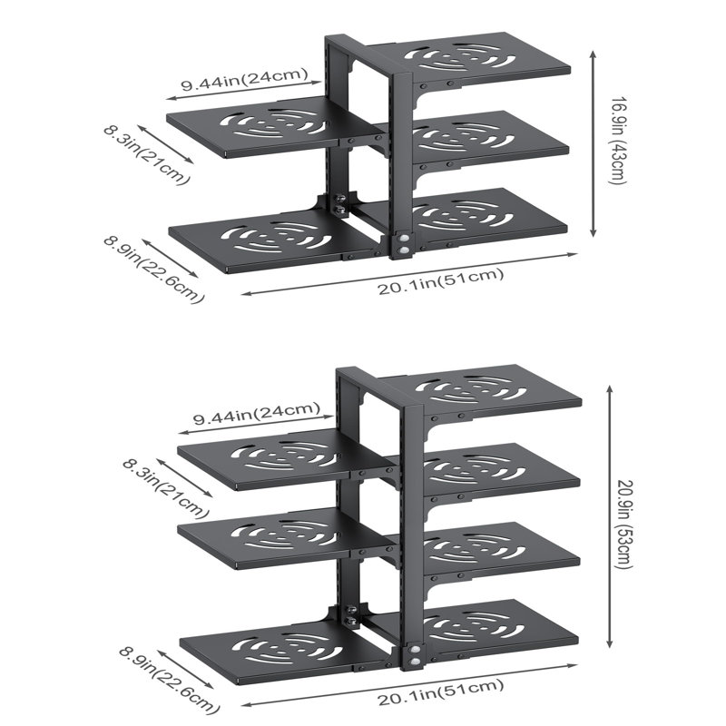 Metal Rectangle Free Standing Pot Rack