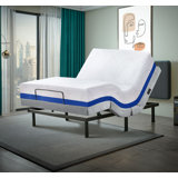 Bultfontein Massaging Adjustable Bed with Wireless Remote 12" Mattress Included