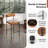 26" Upholstered Bar Stools With Padded Cushion & Backrest Footrest-1378724928-1378724935