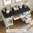 Tyshekia 58'' W Computer Desk with Outlet and 5 Drawers,Large Storage Cabinet for Home Office-1096553878