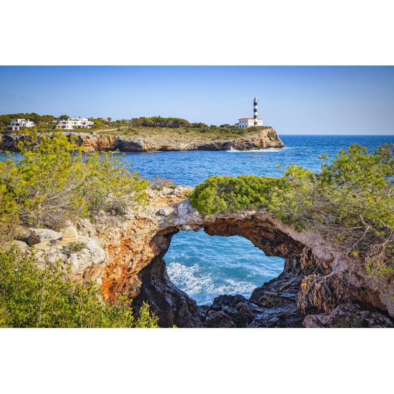 Espagnole des îles Baléares de Majorque par Cinoby, H 32 po x l 48 po