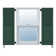 Atlantic Architectural Louvre Top & Raised Panel Bottom, Combination Shutter Pair