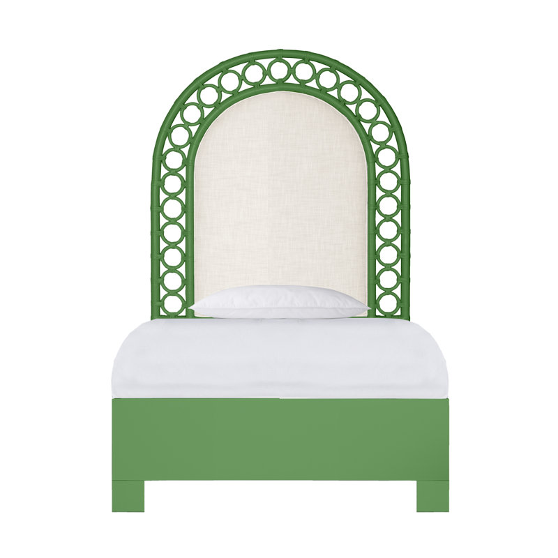 Solana Platform Bed, Twin Extra Long, Bright Green