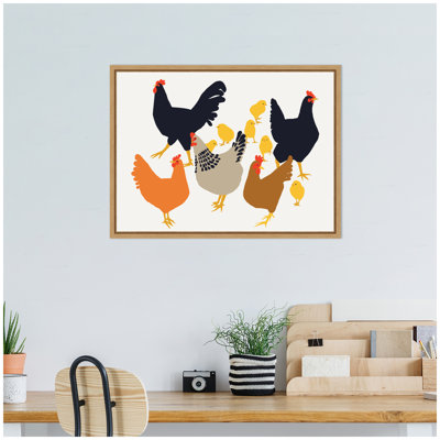 "Urban Flock" par Hannah Beisang, reproduction d'art sur toile encadrée