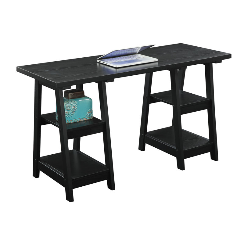 Burke Reversible Computer Desk, Black