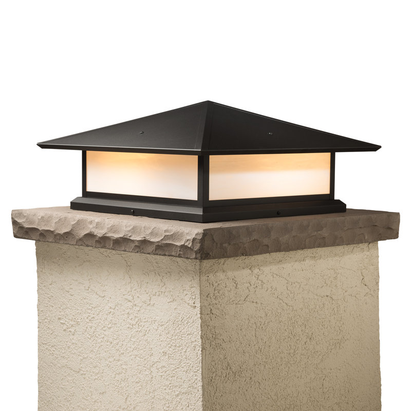 Luminaire de quai câblé Abston H 5,25 po, Granuleux givré, Noir texturé