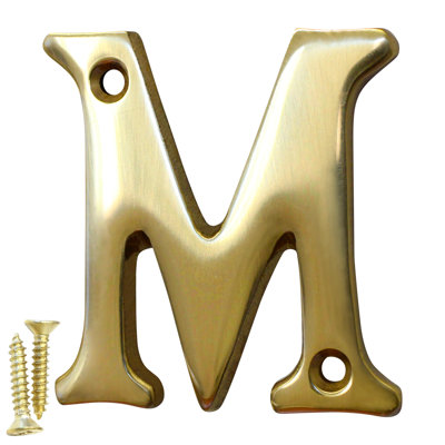 2'' H Brass House Letter