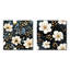 Ezio - Ensemble de 2 collages carrés floraux-101843371-101843373