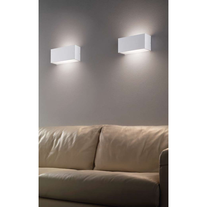 Plafonnier encastré 1 lumière à intensité variable Sunrise, H 4,7 po x l 15 po x P 3,9 po, Blanc