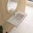 35" Wall-Mounted Bathroom Sink SMC Vessel Sink