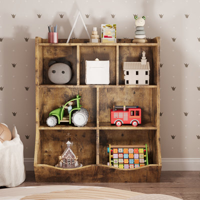 Three-Tier Bookshelf for Storage Books and Toys for Bedroom,Playroom and Nursery