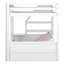 Lit superposé blanc double avec rangement amélioré: escalier, table de chevet, 3 tiroirs - et option polyvalente convertible avec caractéristiques: configuration fonctionnelle stable-129631024