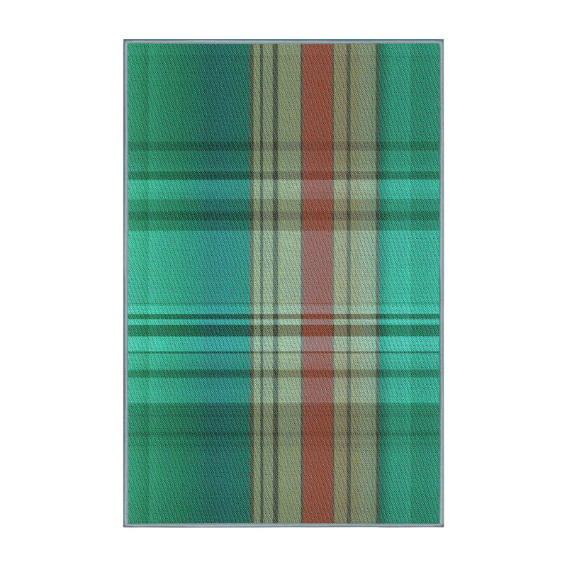 Tapis 100% à motif lavable à la machine 2989 14, Rectangle 5 pi x 7 pi