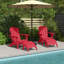 Repose-pieds pliable en plastique PEHD Adirondack-891781477