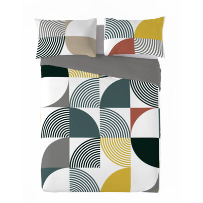 Helsinki Queen 3pcs Cotton Duvet Cover Set (90"Wx92"L)