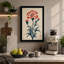 Carnation in Red Botanical - Wrapped Canvas-205798780-205798782