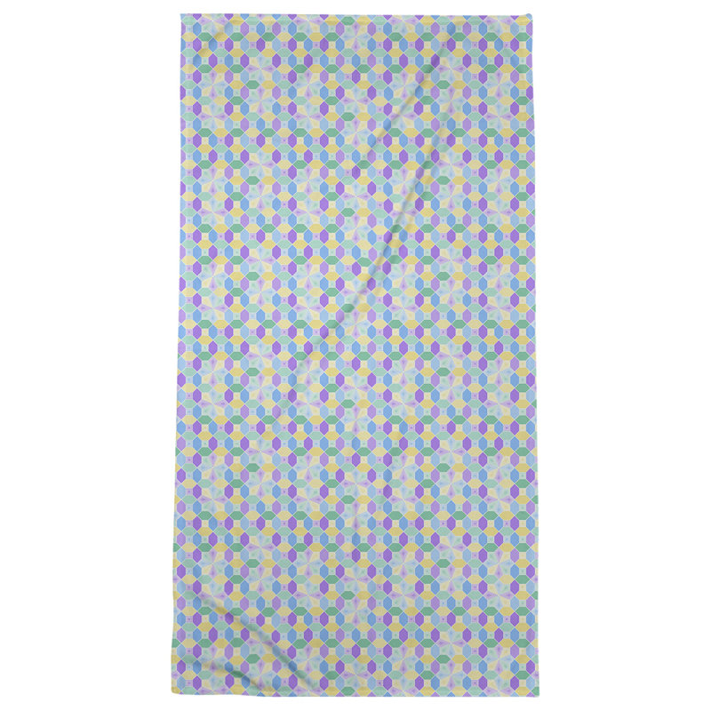 Katelyn Elizabeth Cotton Blend Beach Towel, Pastel