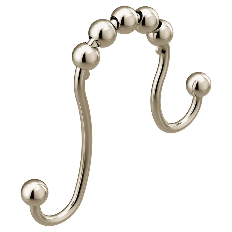 Moen Shower Curtain Hooks, Polished Nickel