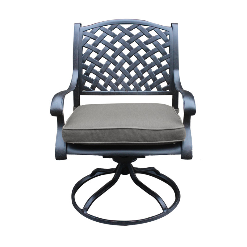 Criddle Swivel Patio Chair with Cushions