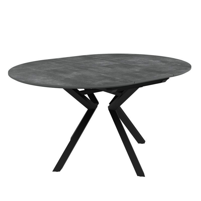 Allegro 120-160cm Grey Extending Look Dining Table