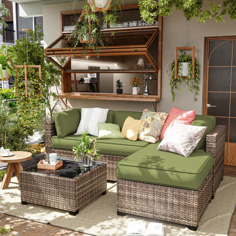 9 housses de coussin d'extérieur pour housses de patio toutes saisons pour meubles d'extérieur, housses seulement 9 pièces