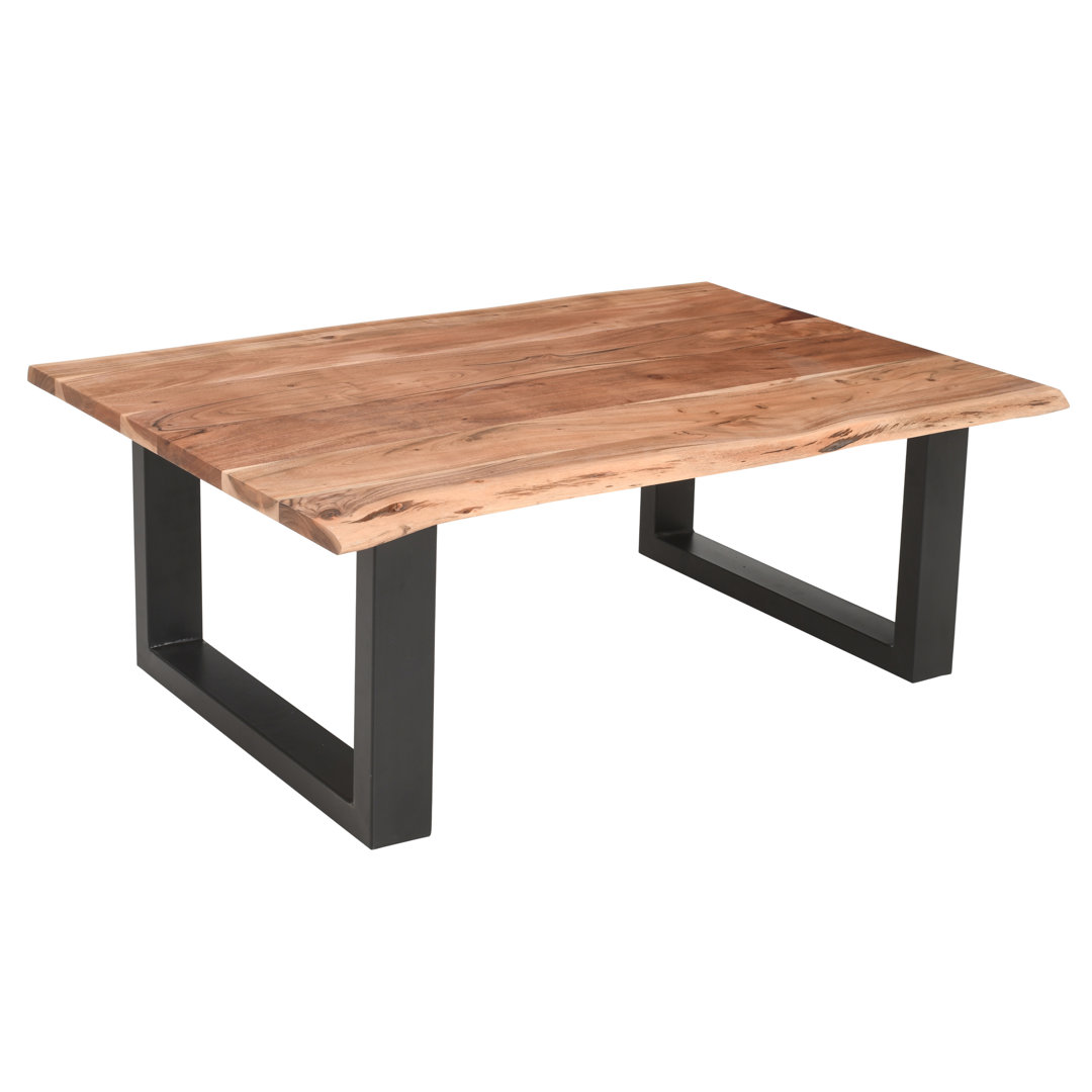 James Solid Wood Top Coffee Table Steelside™