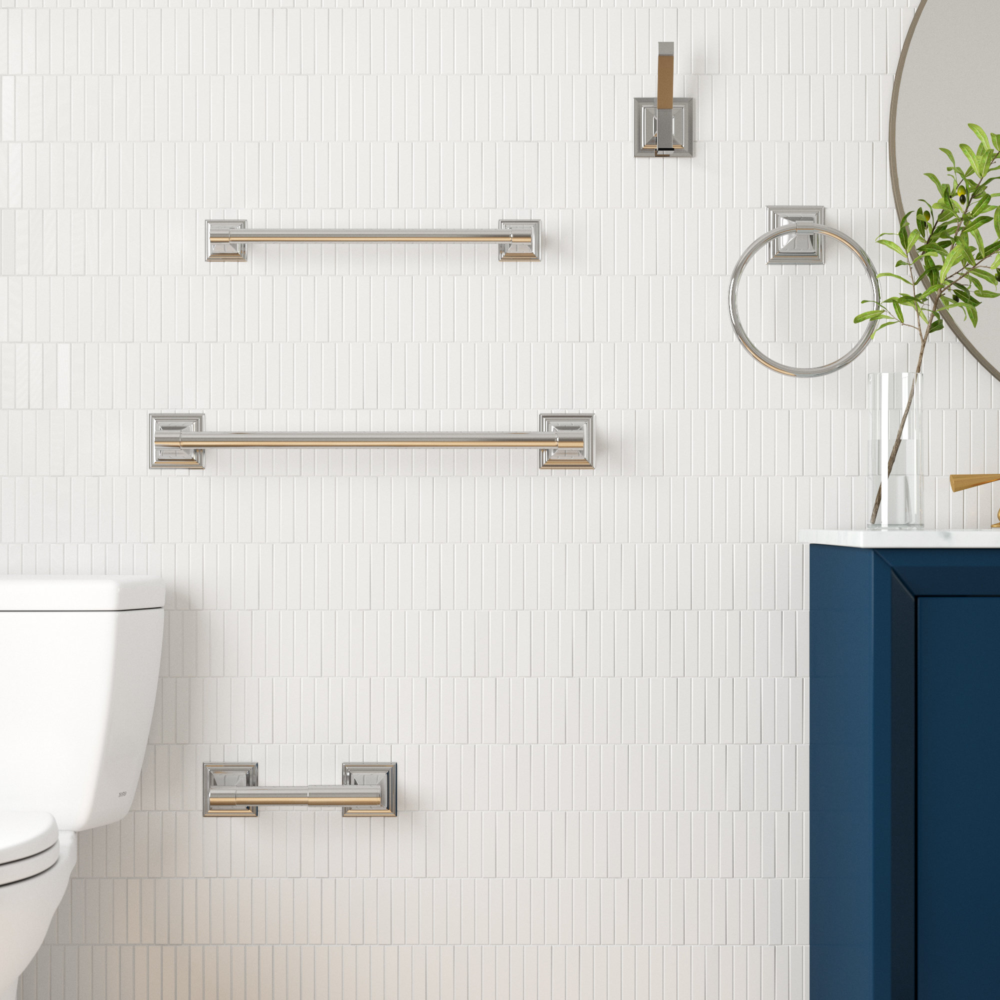 Kingston Brass Monarch 5-Piece Bathroom Hardware Set & Reviews | Wayfair