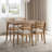 Dejhana 5 - Piece Solid Wood Dining Set