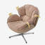 Fauteuil d'appoint pivotant en chenille