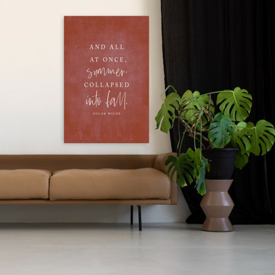 «Summer Collapsed In Fall Abstract Contemporary Summer Art»