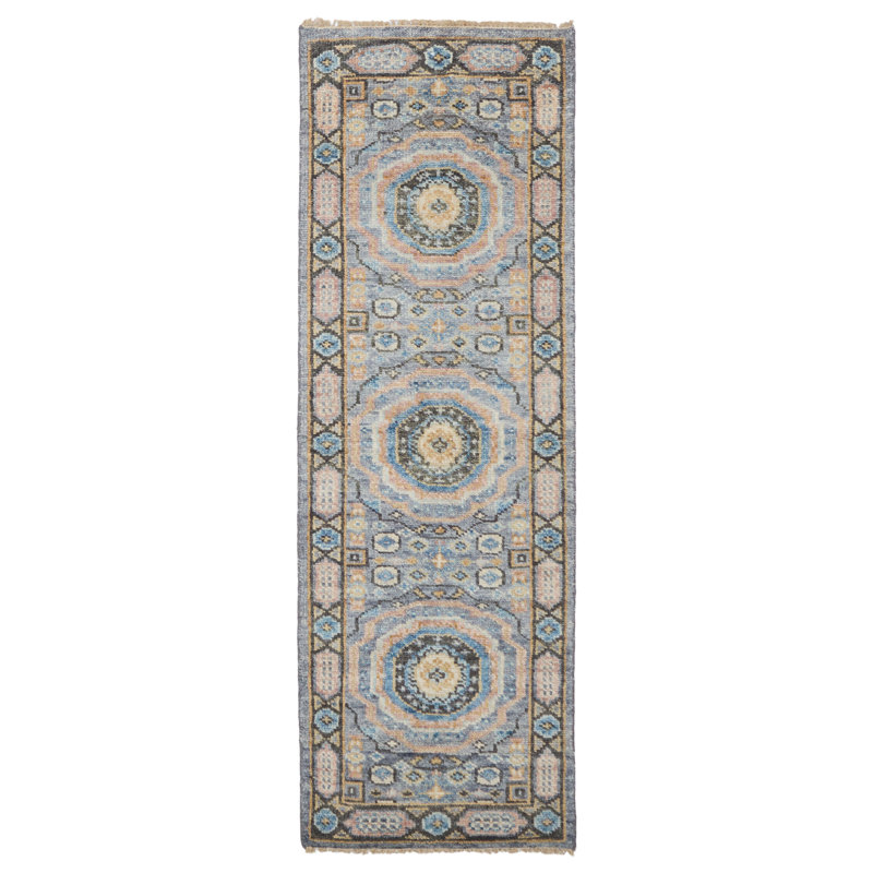 Tapis gris Mamluk 2 pi 8 po x 7 pi 11 po