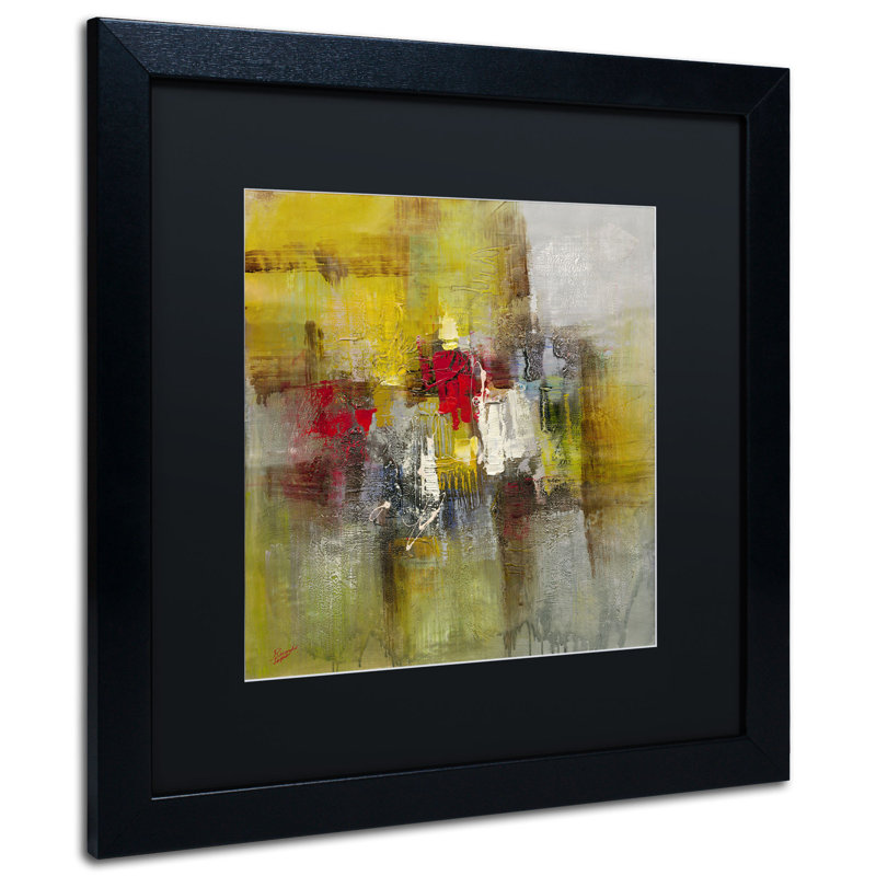 « cherish » par ricardo tapia, reproduction d’art encadrée, H 16 po x l 16 po, Noir