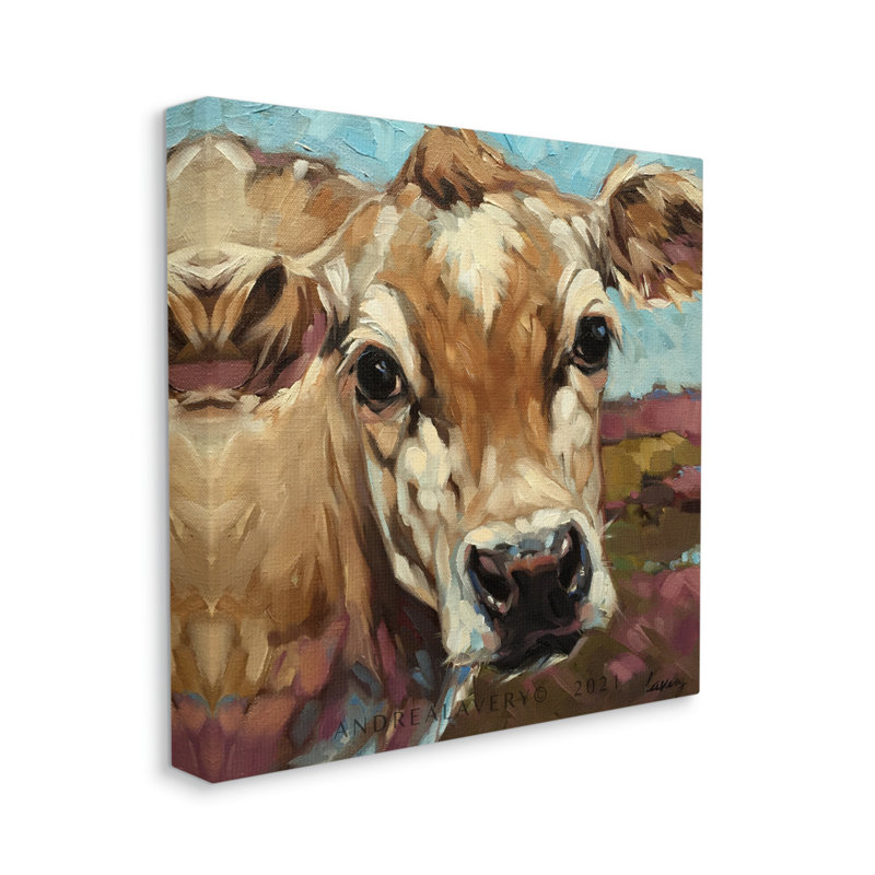 "Ferme de campagne rustique" par Andrea Lavery - peinture sur toile tendue, H 17 po x l 17 po x P 1,5 po
