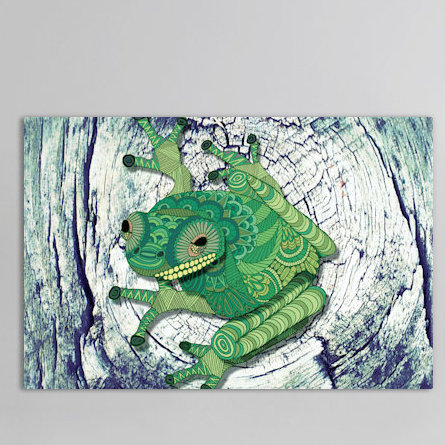 « tree grenouille », impression sur toile tendue, H 18 po x l 26 po x P 1,5 po