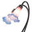 16" High Pink/Blue Pond Lily 2 Light Accent Lamp-16183700
