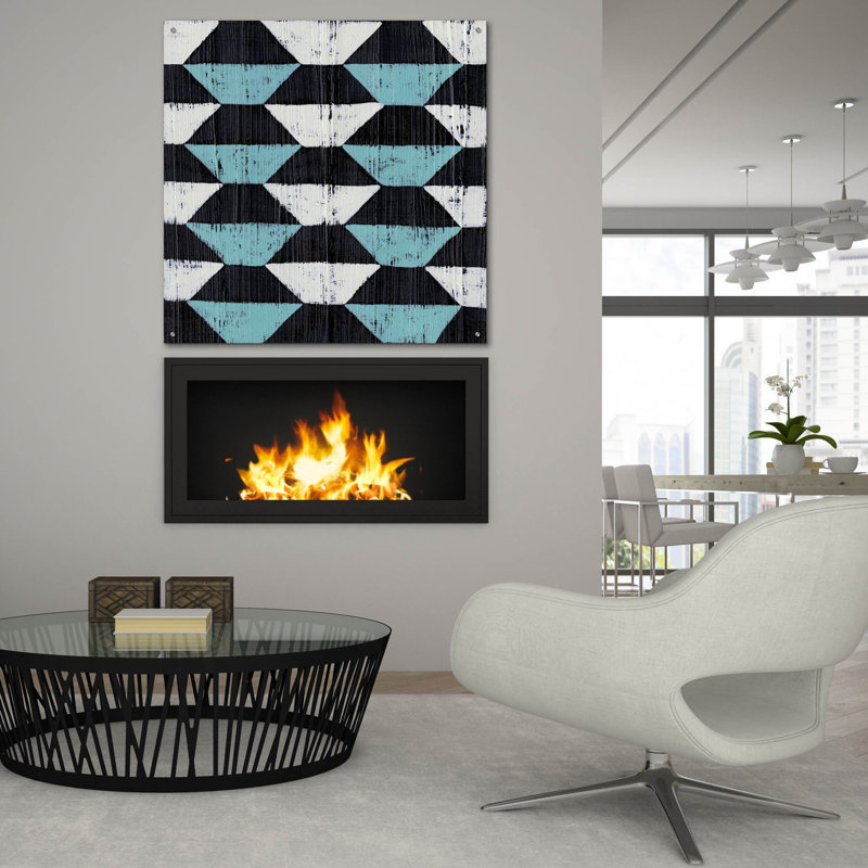  «Over Under 7» par Chariklia Zarris, art mural en verre acrylique, 36 po x 36 po