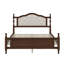 Base de lit en bois grand lit, lit plateforme transitionnel