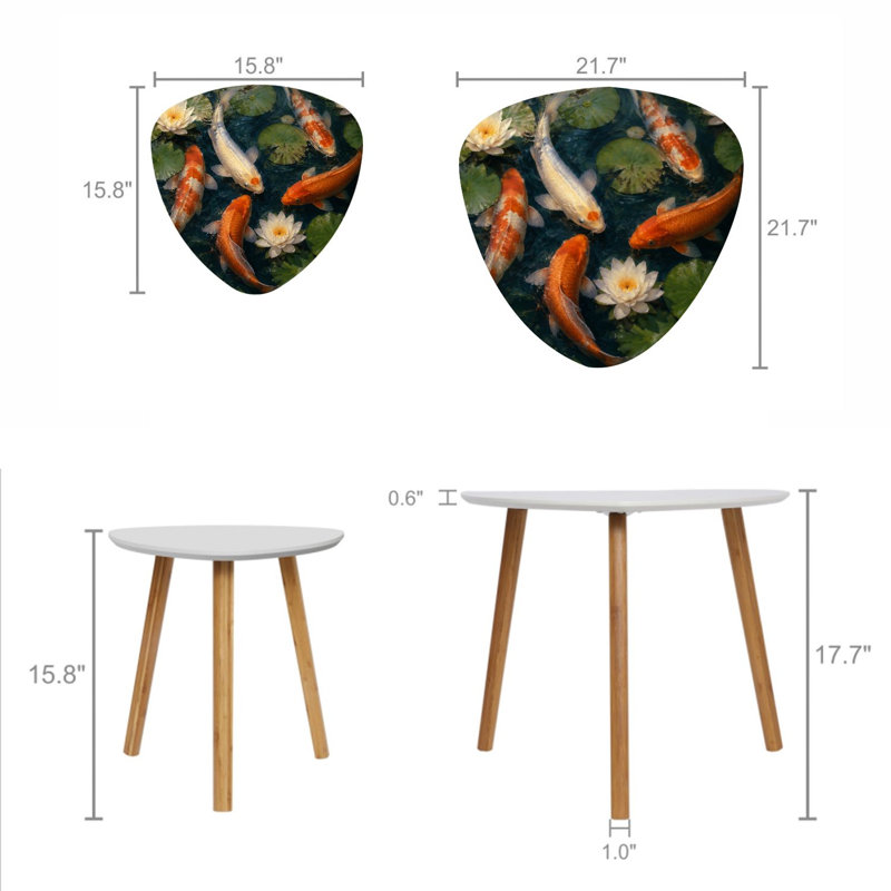 Ensemble de 2 tables basses gigognes Triangle