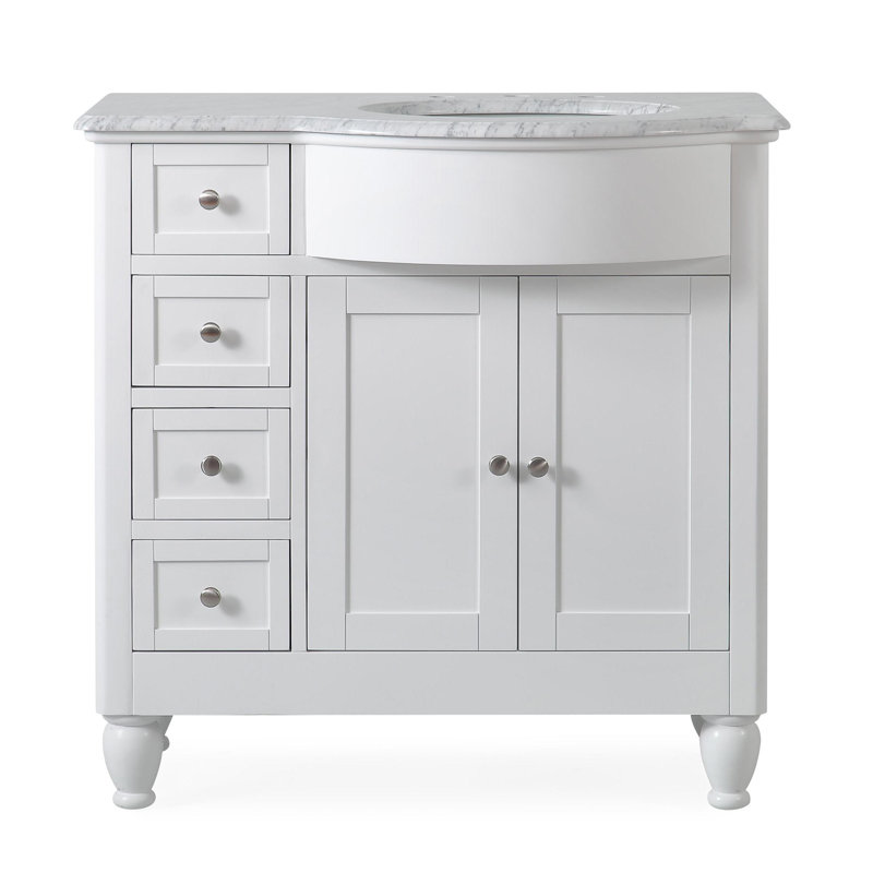 Comptoir de meuble-lavabo droit 36 po