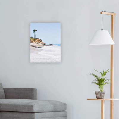 Décoration murale sur toile bleu délavé 24 x 18 po