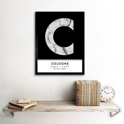Cologne Germany City - Single Picture Frame Typography