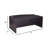 Pery Front Desk Shell, 71 Inch, Modesty Panel, Mocha Brown Melamine-118318926