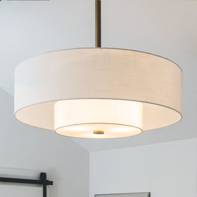 Jasmine Roth x Hunter 30 inch White and Gold Brookside Fandelier Indoor Ceiling Fan with Lights and Remote