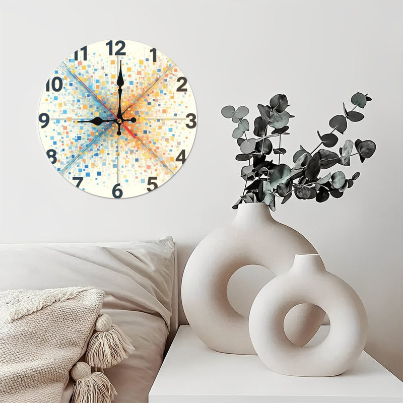 Horloge colorée