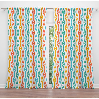 Paire de rideaux obscurcissant en polyester Diamontae