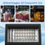 Machine à glaçons HAVATO 120 lb / 24 heures - 26,5 lb de rangement, 64 cubes en 12 minutes, autoportant sous le comptoir pour la cuisine / bar / restaurant (qualité commerciale, acier inoxydable) 