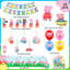 Peppa Pig Party Decorations Set,35 Pcs Peppa Pig Birthday Party Supplies