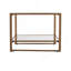Glass-Top Cocktail Table